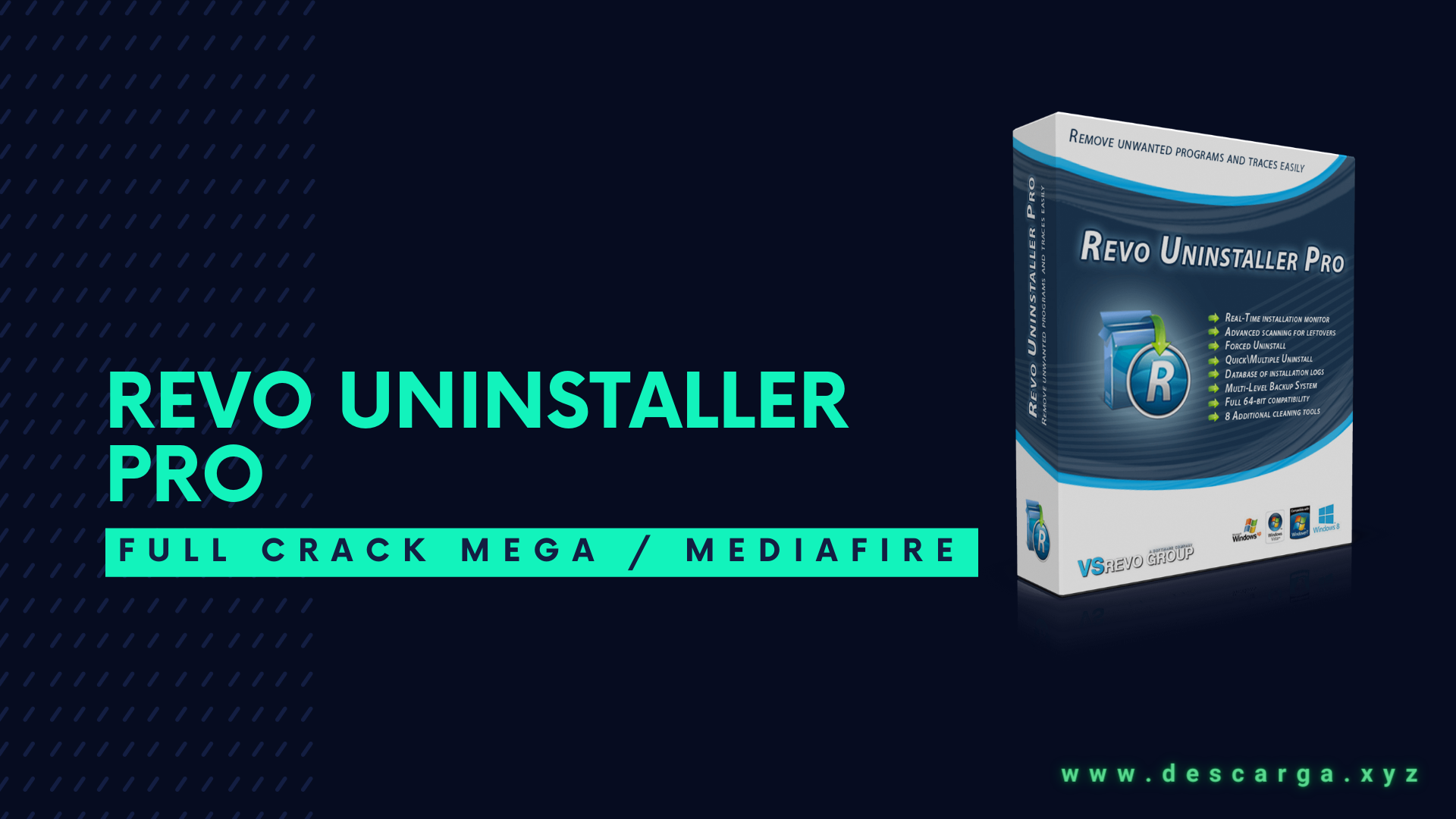 Revo Uninstaller Pro Full Crack v5.3.7 Descargar Gratis por MEGA 2025 - Desinstala y elimina programas no deseados en tu sistema. Revo Uninstaller Pro Full Descargar Gratis por Mega